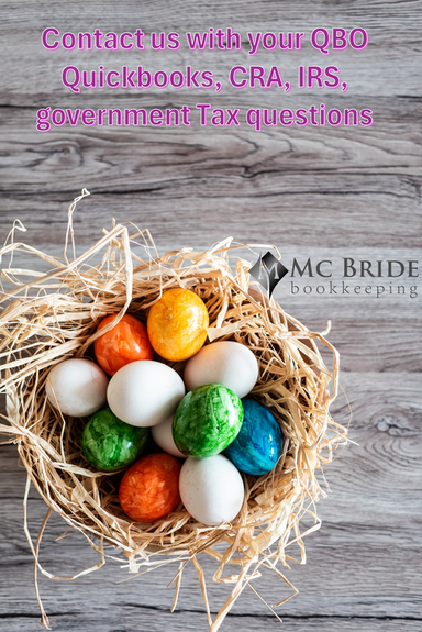 Basket of colourful eggs with text 