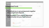 QBO screencapture with text overlay of quickbooks Undeposited Funds explanatoin